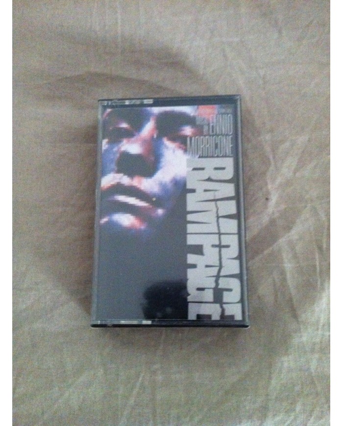 ENNIO MORRICONE - RAMPAGE Soundtrack B.S.O. CASSETTE CINTA Tape Virgin Nueva