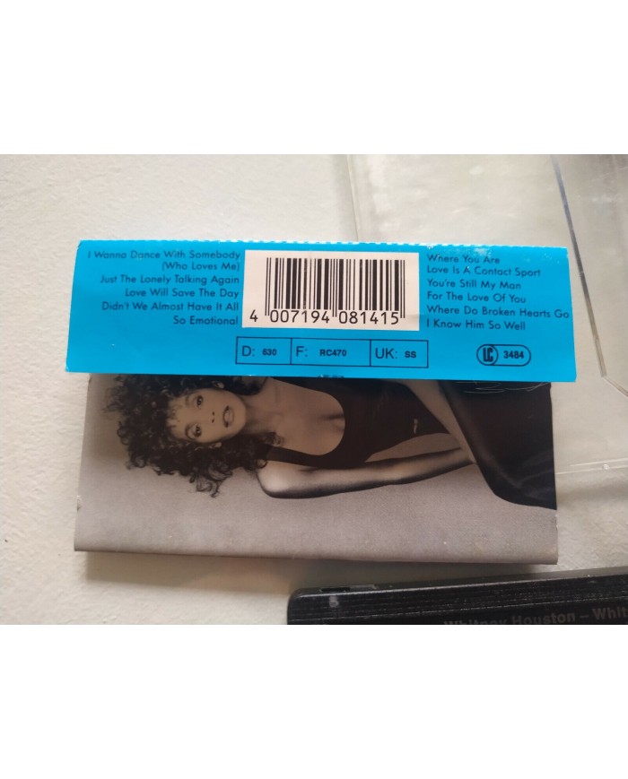 WHITNEY HOUSTON - WHITNEY - 1987- CINTA TAPE CASSETTE K7 Am