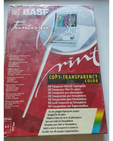 BASF 100 Copy Transparency Color A4 Transparencias Fotocopiadora Nueva BASF 100 Copy Transparency Color A4 Transparencias Fotocopiadora Nueva