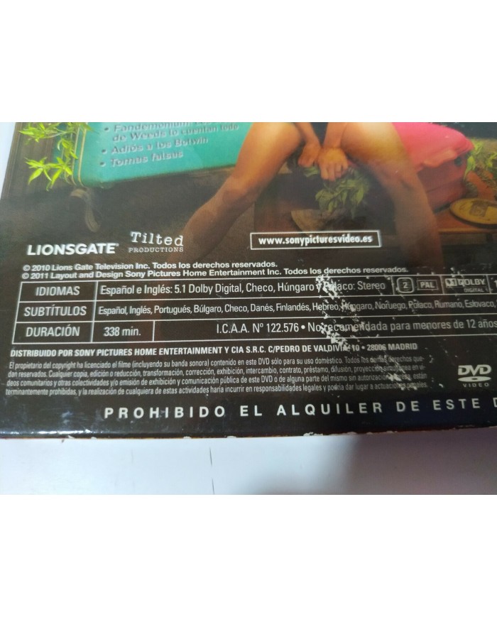 Weeds TEMPORADA 6 DVD Mary-Louise Parker Hunter Parrish 3 DVD - AM