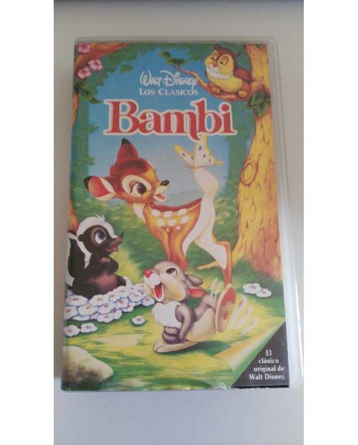 BAMBI VHS WALT DISNEY LOS CLASICOS FIRST EDITION ORIGINAL ESPAÑOLA 1993 - 3T