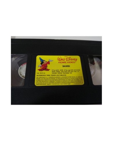 BAMBI VHS WALT DISNEY LOS CLASICOS FIRST EDITION ORIGINAL ESPAÑOLA 1993 - 3T