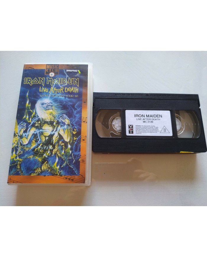 IRON MAIDEN LIVE AFTER DEATH 1994 EMI 90 min - VHS Cinta Tape Am