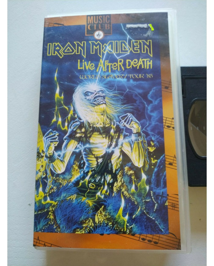 IRON MAIDEN LIVE AFTER DEATH 1994 EMI 90 min - VHS Cinta Tape Am