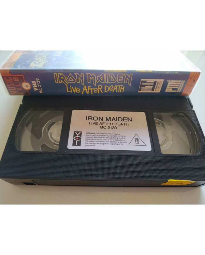 IRON MAIDEN LIVE AFTER DEATH 1994 EMI 90 min - VHS Cinta Tape Am