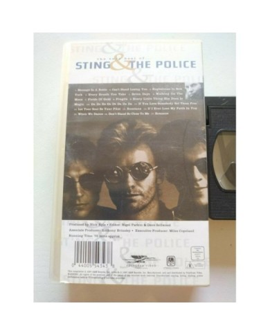 STING & THE POLICE THE VERY BEST OF VHS Cinta Tape 1997 EDICION ESPAÑOLA Am