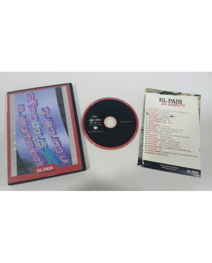 PET SHOP BOYS  SOMEWHERE IN CONCERT DVD PAL REGION 0 ALL REGIONS