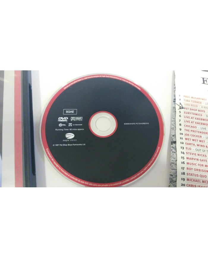 PET SHOP BOYS  SOMEWHERE IN CONCERT DVD PAL REGION 0 ALL REGIONS