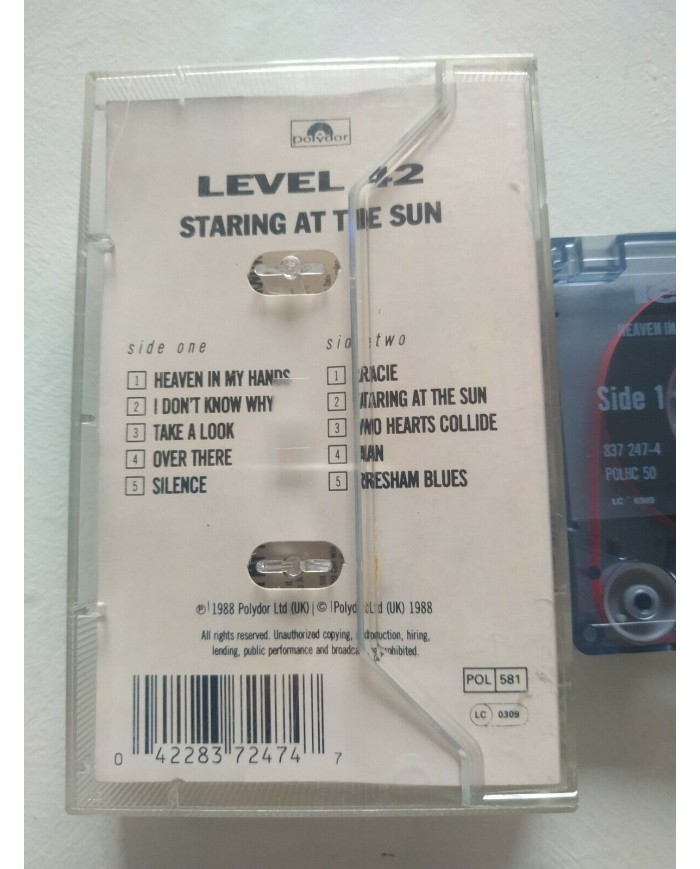 LEVEL 42 STARTING AT THE SUN 1988 CINTA TAPE CASSETTE UK EDITION Nueva Am
