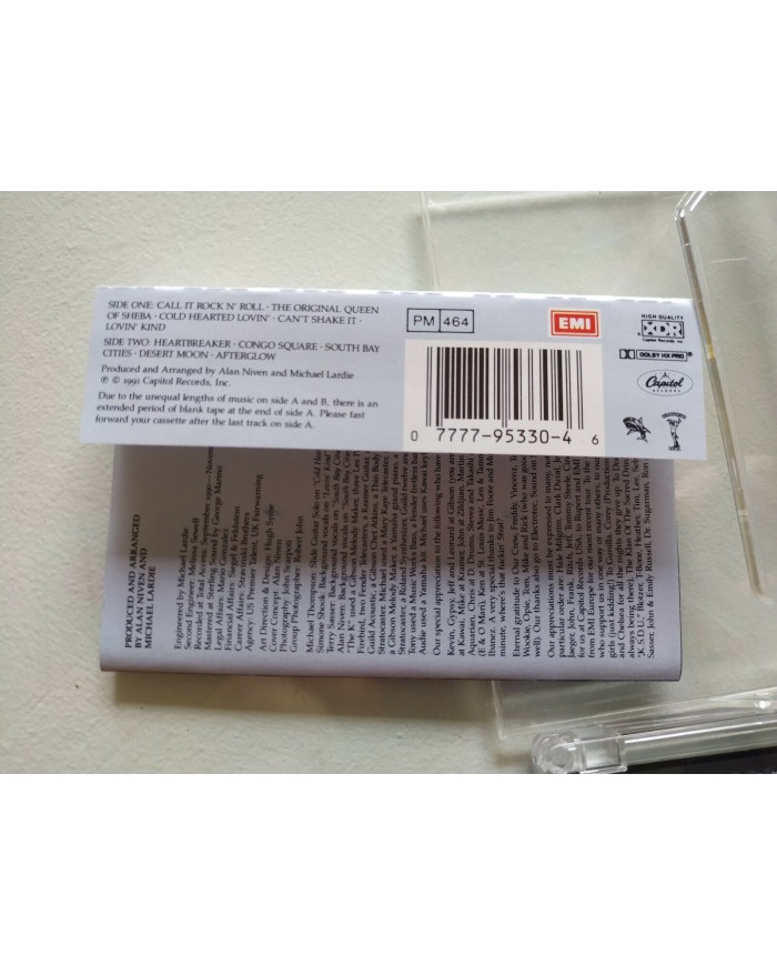 GREAT WHITE HOOKED CASSETTE TAPE CINTA CAPITOL EU EDITION 1991 Am