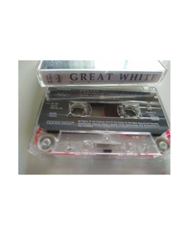 GREAT WHITE HOOKED CASSETTE TAPE CINTA CAPITOL EU EDITION 1991 Am