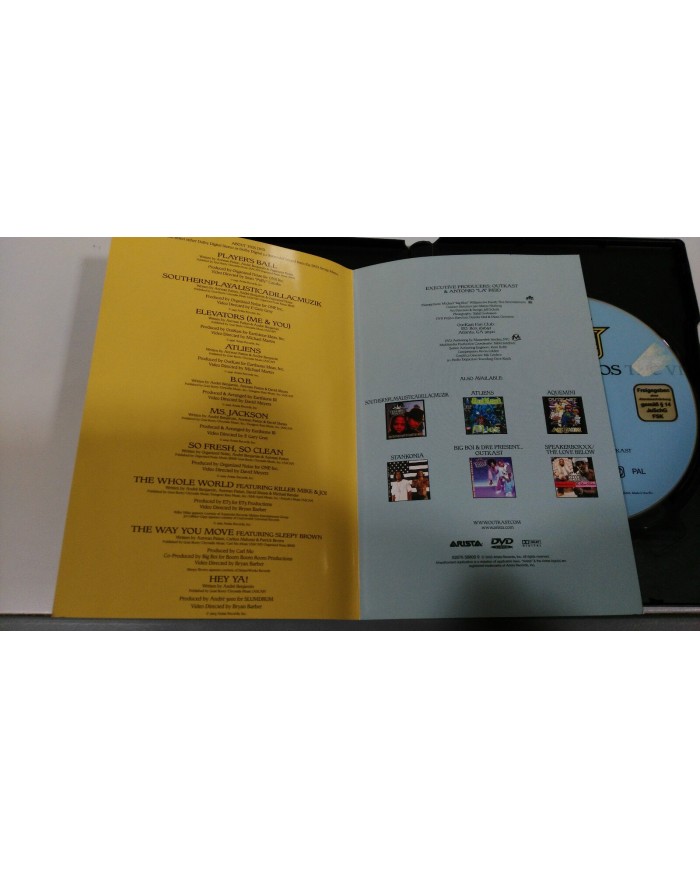 OUTKAST THE VIDEOS DVD REGION 0 ALL REGIONS EU EDITIONS ARISTA - AM OUTKAST THE VIDEOS DVD REGION 0 ALL REGIONS EU EDITIONS ARISTA - AM