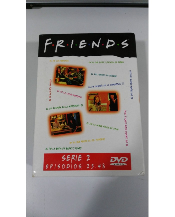 FRIENDS TEMPORADA 2 COMPLETA 4 DVD DOBLE EDICION CAJA DURA CENTRAL PERK - 3T
