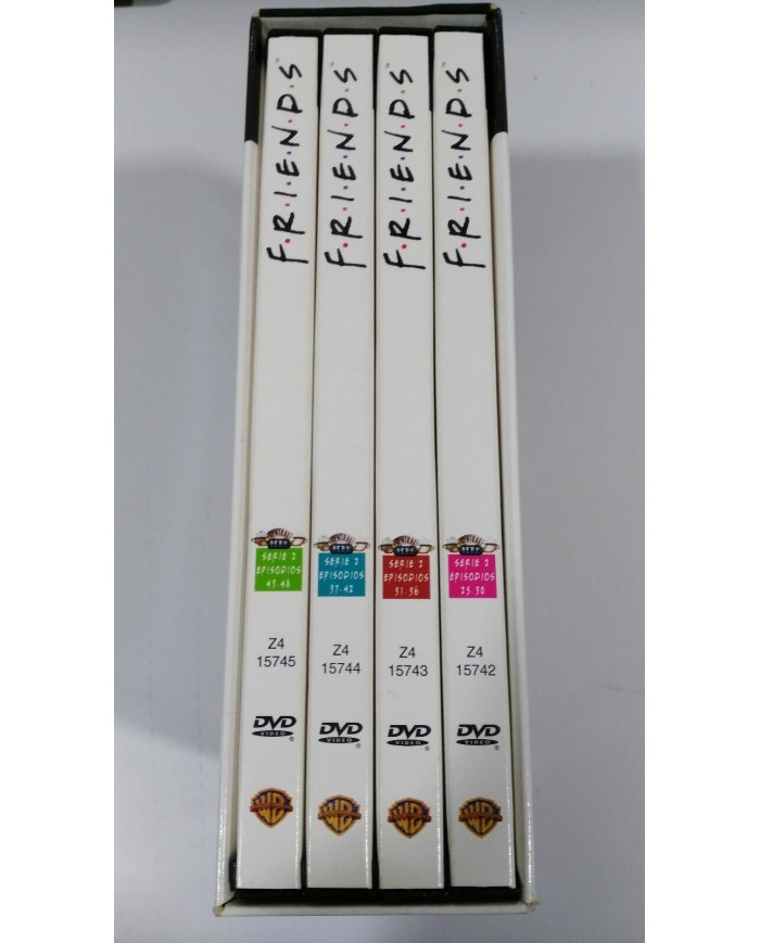 FRIENDS TEMPORADA 2 COMPLETA 4 DVD DOBLE EDICION CAJA DURA CENTRAL PERK - 3T
