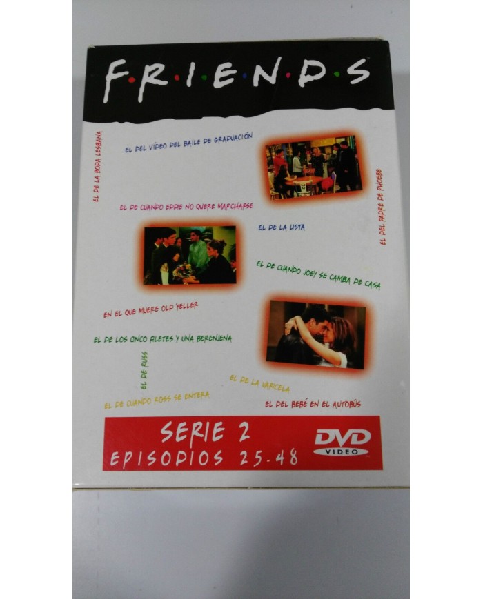 FRIENDS TEMPORADA 2 COMPLETA 4 DVD DOBLE EDICION CAJA DURA CENTRAL PERK - 3T