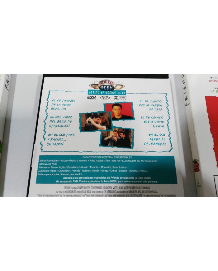 FRIENDS TEMPORADA 2 COMPLETA 4 DVD DOBLE EDICION CAJA DURA CENTRAL PERK - 3T