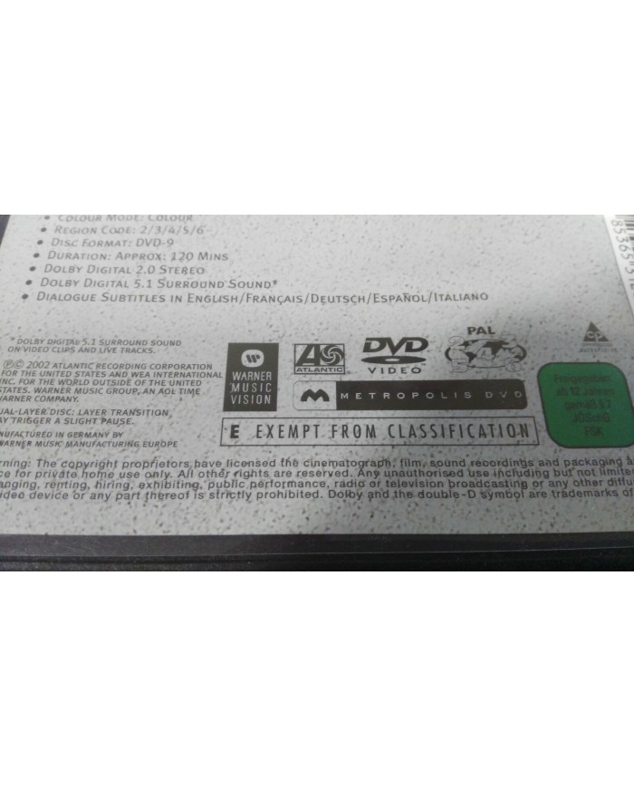 P.O.D. POD STILL PAYIN? DUES DVD REGION 2-6 120 MIN ESPAÑOL ENGLISH FRANCAIS AM