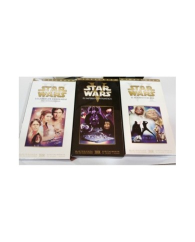 STAR WARS TRILOGIA TRILOGY VHS THX COLECCIONISTA LUCASFILM WIDESCREEN MASTERIZAD