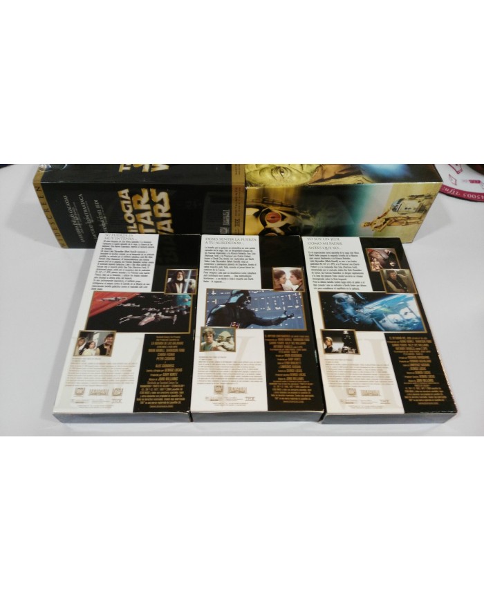 STAR WARS TRILOGIA TRILOGY VHS THX COLECCIONISTA LUCASFILM WIDESCREEN MASTERIZAD
