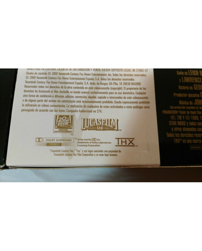 STAR WARS TRILOGIA TRILOGY VHS THX COLECCIONISTA LUCASFILM WIDESCREEN MASTERIZAD