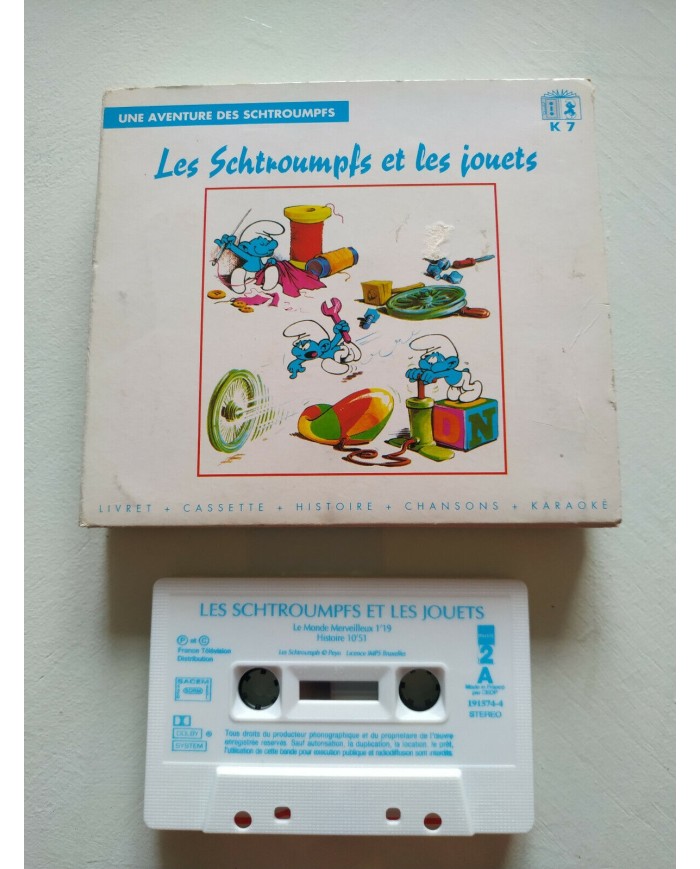 LES SCHTROUMPFS ET LES JOUETS N? 6 PITUFOS 1995 Polygram CASSETTE TAPE CINTA Am