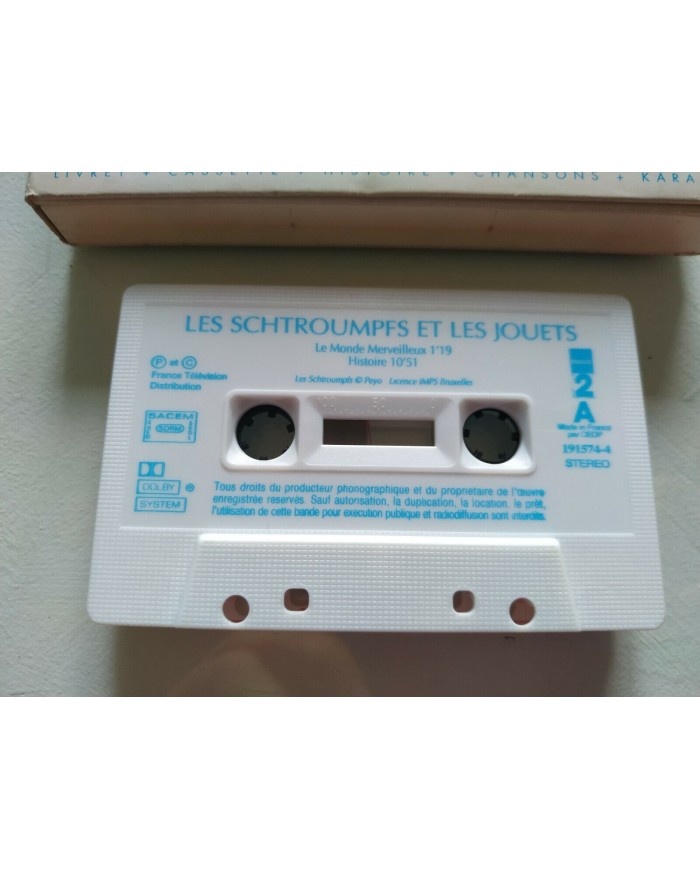 LES SCHTROUMPFS ET LES JOUETS N? 6 PITUFOS 1995 Polygram CASSETTE TAPE CINTA Am
