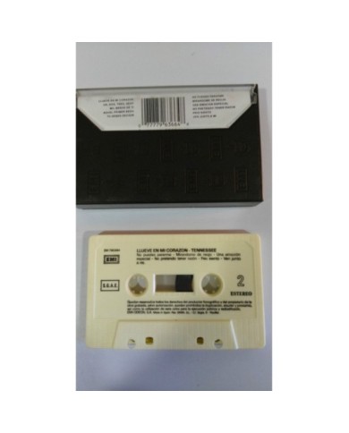 TENNESSEE LLUEVE EN MI CORAZON CINTA TAPE CASSETTE EMI FIRMADA POR TODA LA BANDA