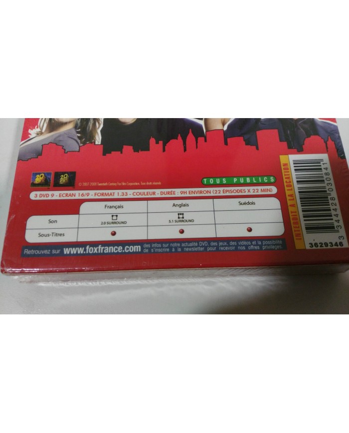 HOW I MET YOUR MOTHER SEASON 2 COMPLETE 3 DVD NEW AND SEALED Ingles Frances - 3T