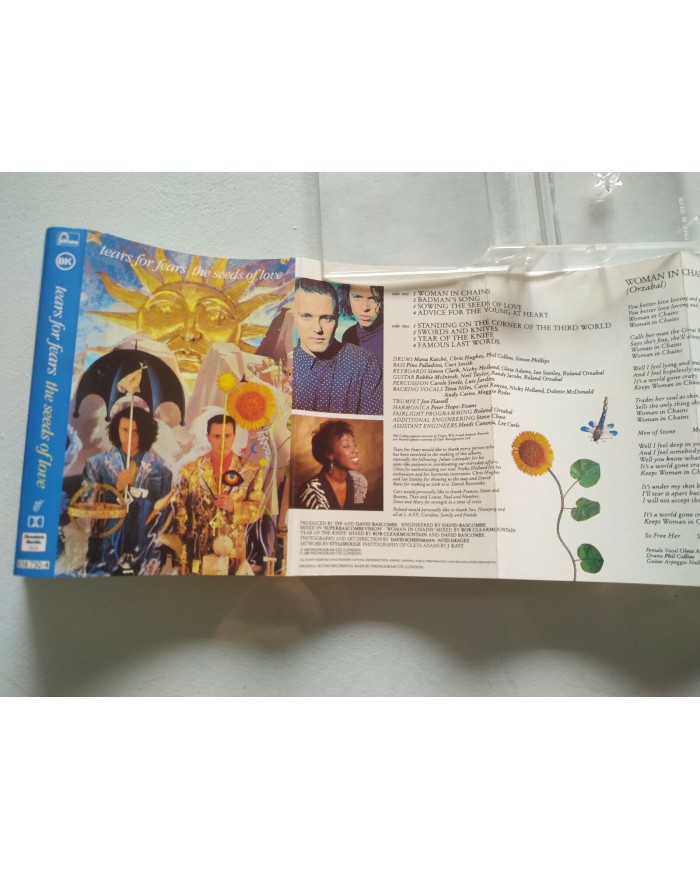TEARS FOR FEARS THE SEEDS OF LOVE CINTA TAPE CASSETTE FONTANA SPANISH EDITION Am