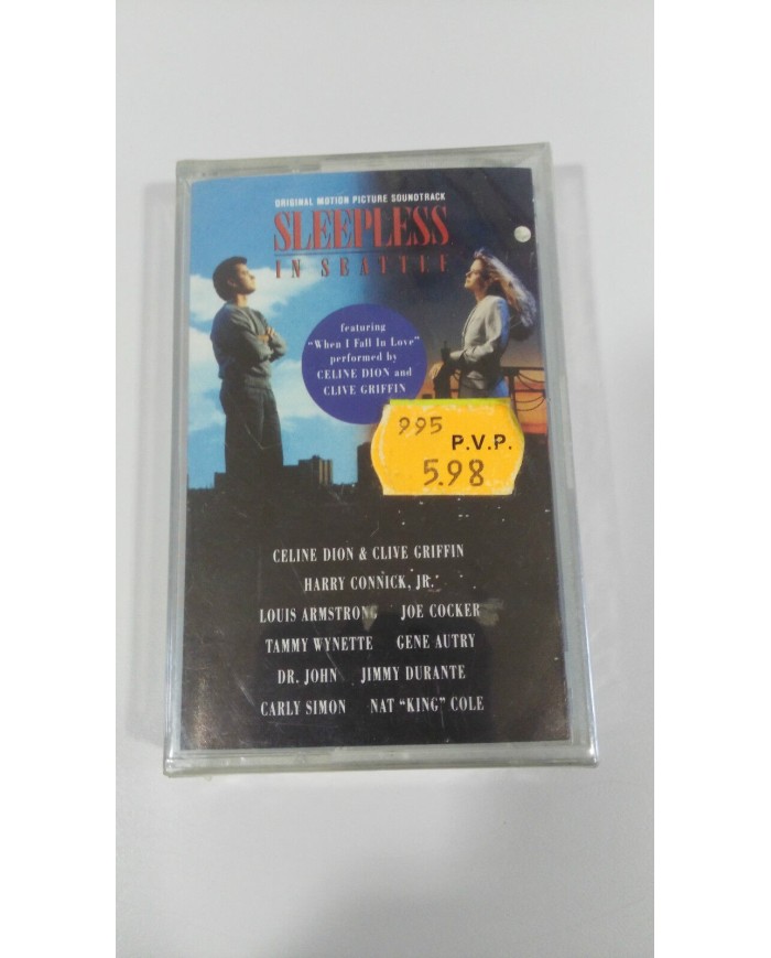 SLEEPLESS IN SEATTLE OST BSO CELINE DION 1993 CINTA TAPE CASSETTE K7 Nueva Am