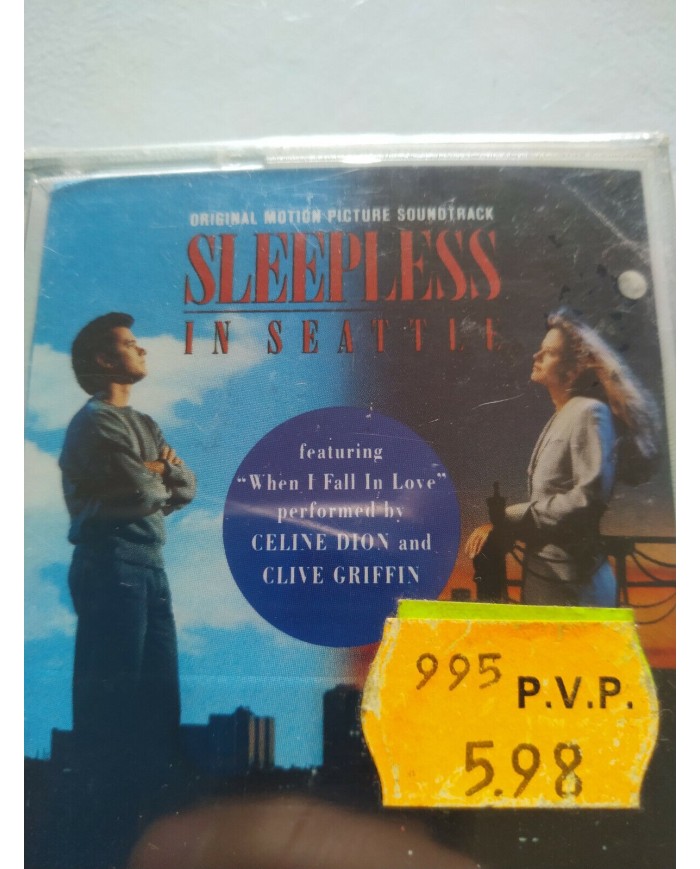 SLEEPLESS IN SEATTLE OST BSO CELINE DION 1993 CINTA TAPE CASSETTE K7 Nueva Am