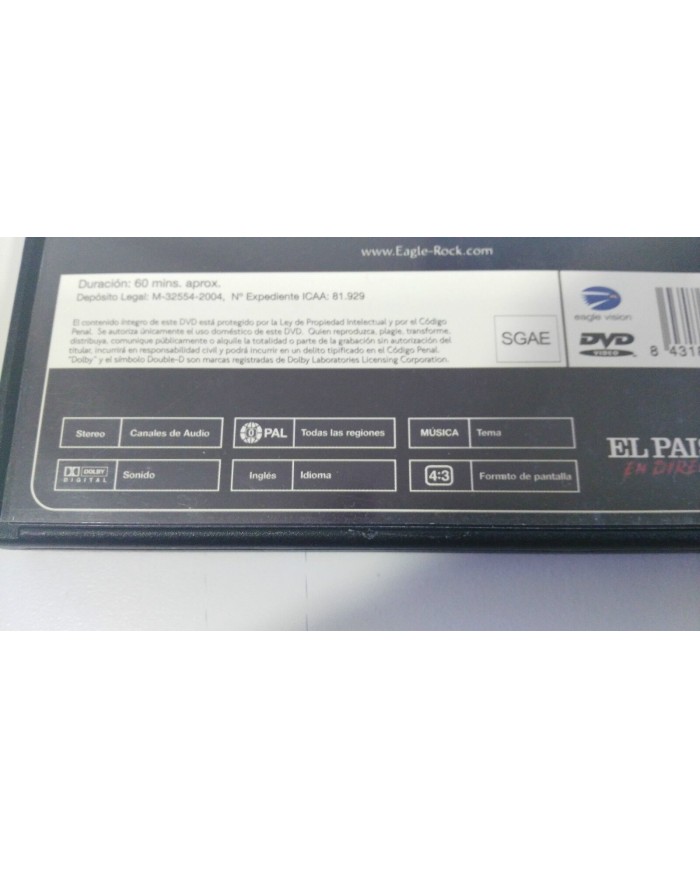 LOU REED IN CONCERT A NIGHT WITH LOU REED DVD PAL REGION 0 ALL REGIONS - AM