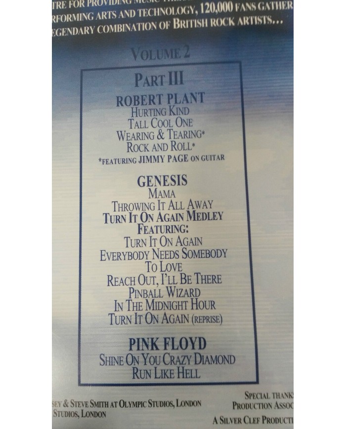 KNEBWORTH VOL 2 PART III DVD PINK FLOYD ROBERT PLANT PAL REGION 0 ALL REGIONS