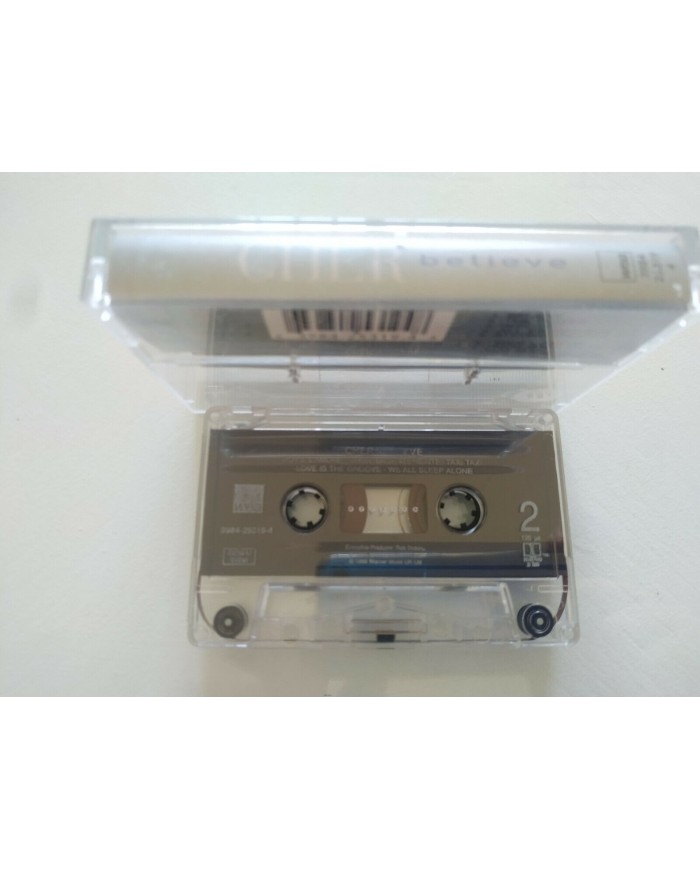 CHER BELIEVE Cinta Tape Cassette WEA 1998 UK EDITION 3984253194 Am