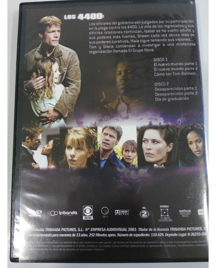 LOS 4400 TERCERA TEMPORADA 3 COMPLETA SEASON 3 - 4 DVD CASTELLANO ENGLISH - AM