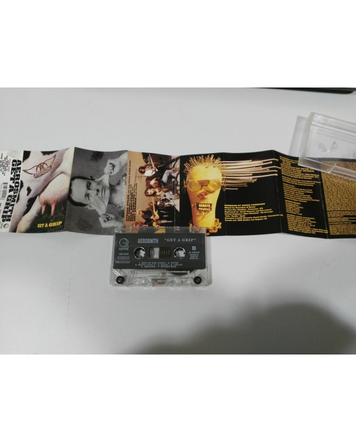 AEROSMITH GET A GRIP SPANISH EDIT 1993 GEFFEN GEC 24444 - Cinta Tape Cassette 3T