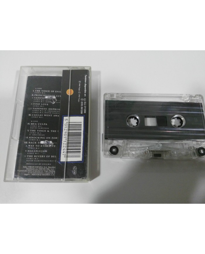 ENIGMA MCMXC A.D. CASSETTE TAPE SPANISH EDITION 1990 VIRGIN 411209 Am