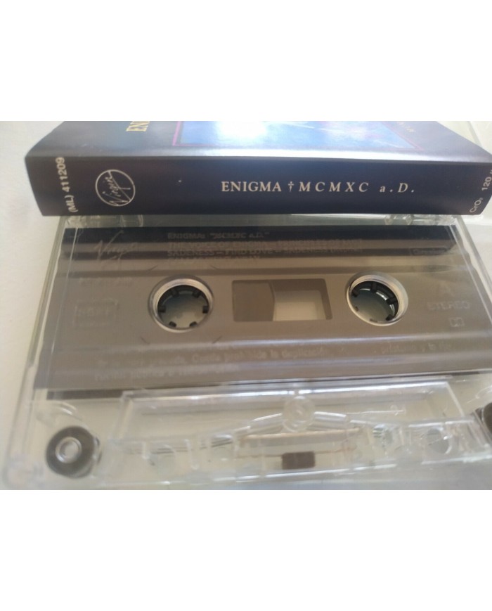 ENIGMA MCMXC A.D. CASSETTE TAPE SPANISH EDITION 1990 VIRGIN 411209 Am