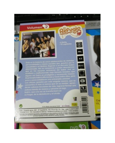 EL REFUGIO SERIE TV VOLUMEN 2 - 5 DVD 15 CAPITULOS 900 MIN REGION 2 - AM EL REFUGIO SERIE TV VOLUMEN 2 - 5 DVD 15 CAPITULOS 900 MIN REGION 2 - AM