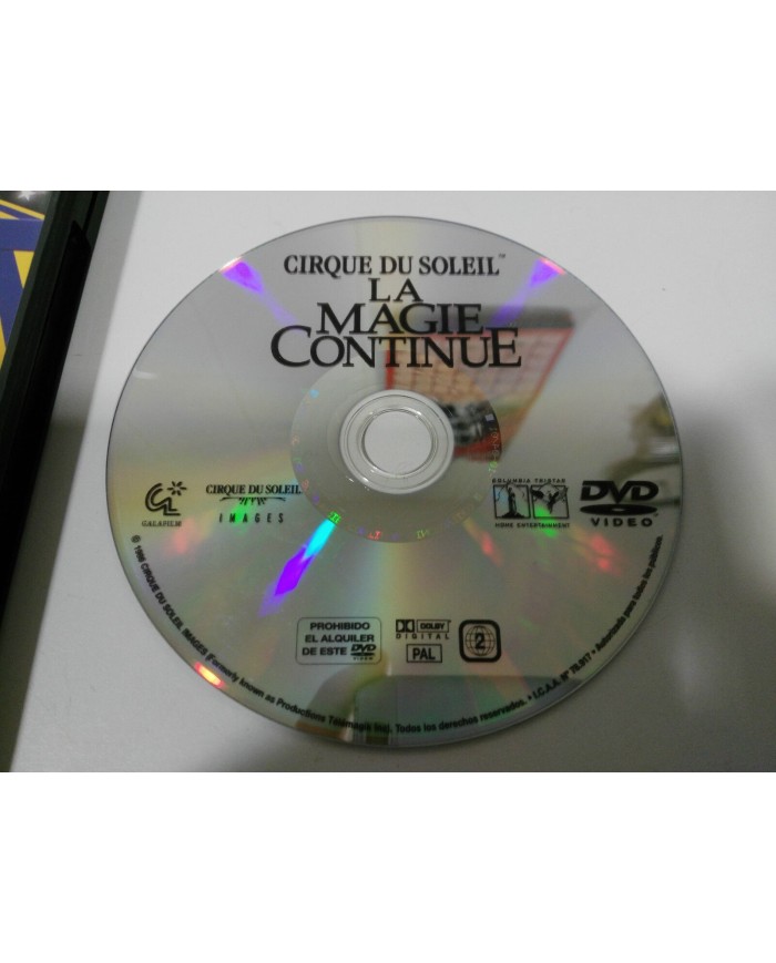 CIRQUE DU SOLEIL LA MAGIE CONTINUE DVD CASTELLANO + EXTRAS 1986 - 2004 SONY
