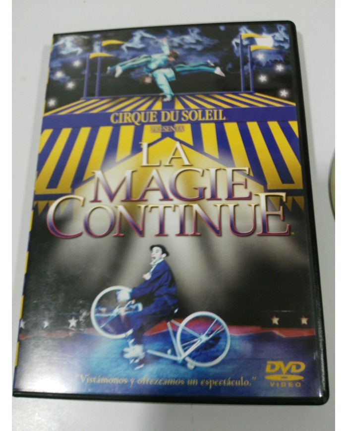 CIRQUE DU SOLEIL LA MAGIE CONTINUE DVD CASTELLANO + EXTRAS 1986 - 2004 SONY