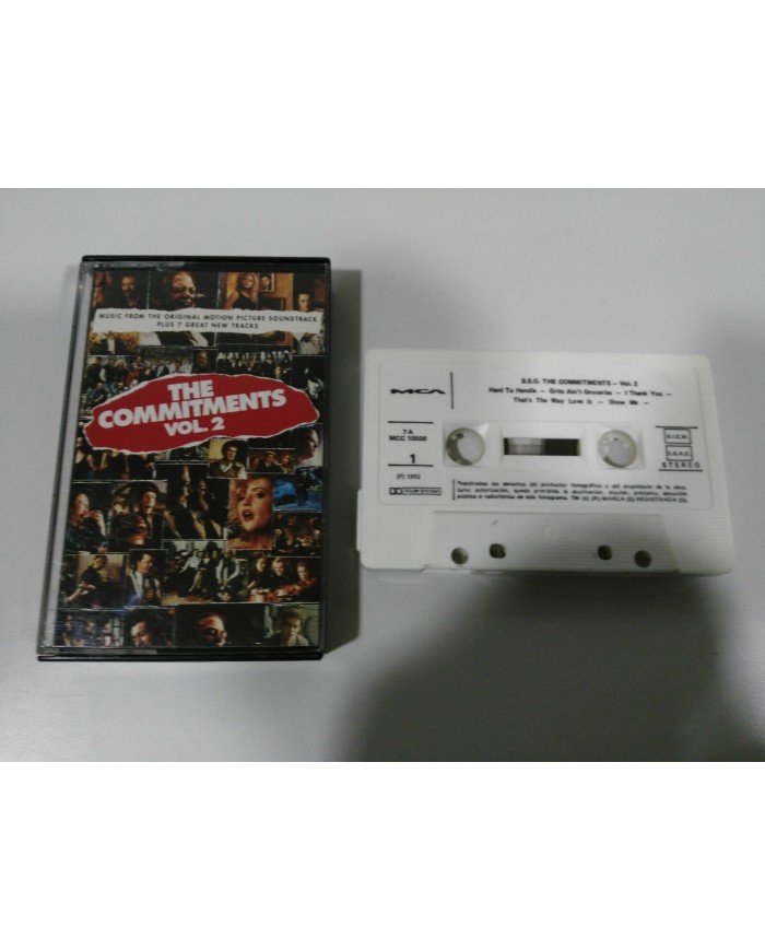 THE COMMITMENTS VOL 2 SOUNDTRACK OST CINTA TAPE CASSETTE 1992 SPANISH ED MCA Am