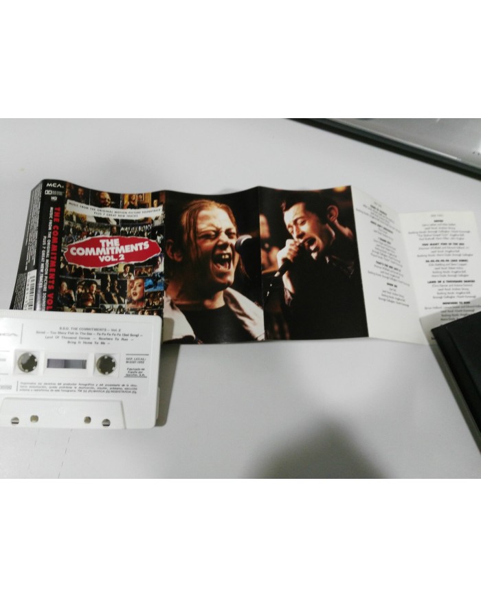 THE COMMITMENTS VOL 2 SOUNDTRACK OST CINTA TAPE CASSETTE 1992 SPANISH ED MCA Am
