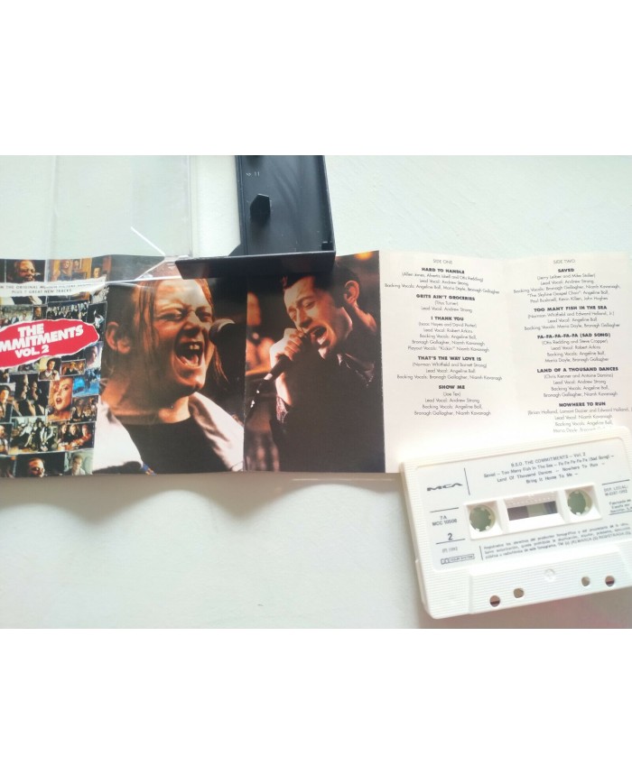 THE COMMITMENTS VOL 2 SOUNDTRACK OST CINTA TAPE CASSETTE 1992 SPANISH ED MCA Am