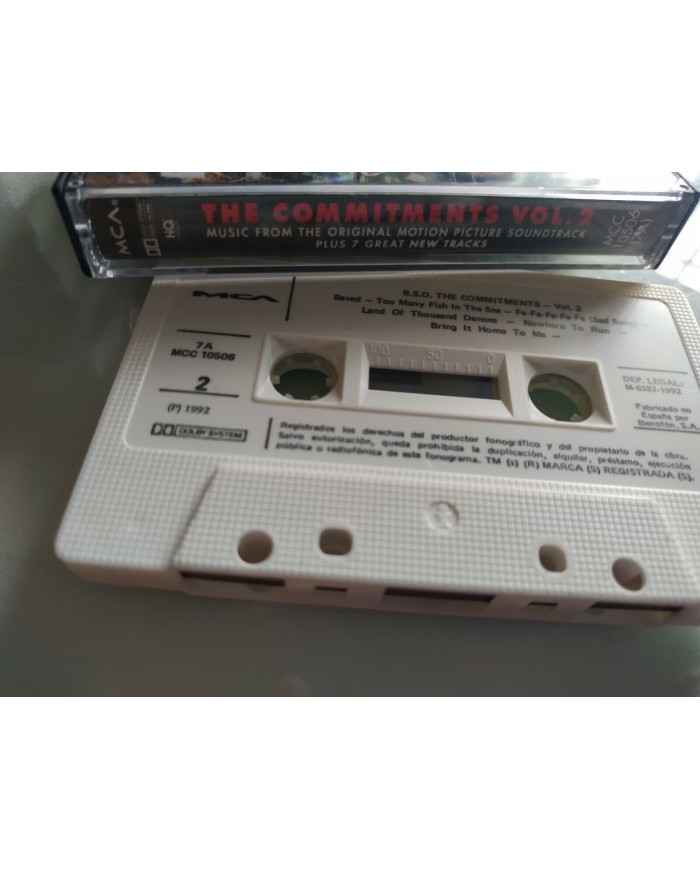 THE COMMITMENTS VOL 2 SOUNDTRACK OST CINTA TAPE CASSETTE 1992 SPANISH ED MCA Am