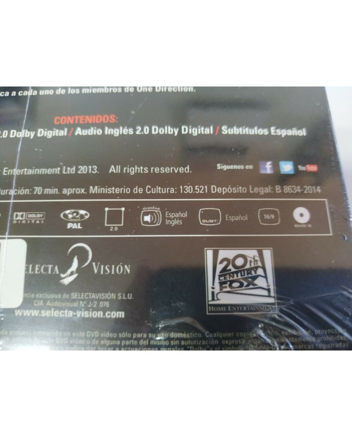 ONE DIRECTION HECHO CON AMOR DVD SPECIAL EDITION HOLOGRAFICA COVER Nuevo - 3T