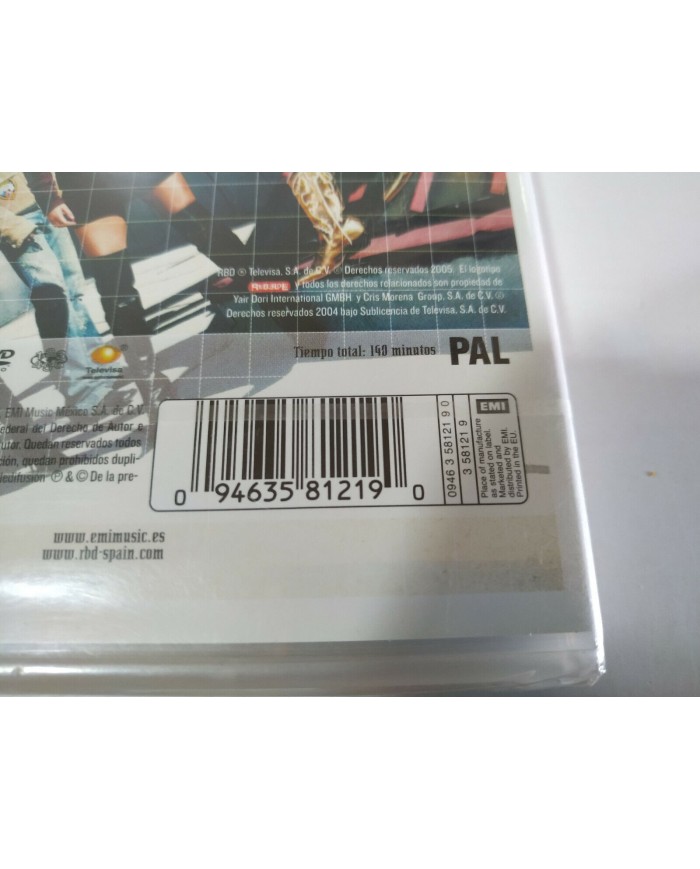 RBD REBELDE WAY LIVE IN HOLLYWOOD DVD 2005 REGION 0 ALL - Nuevo - 3T