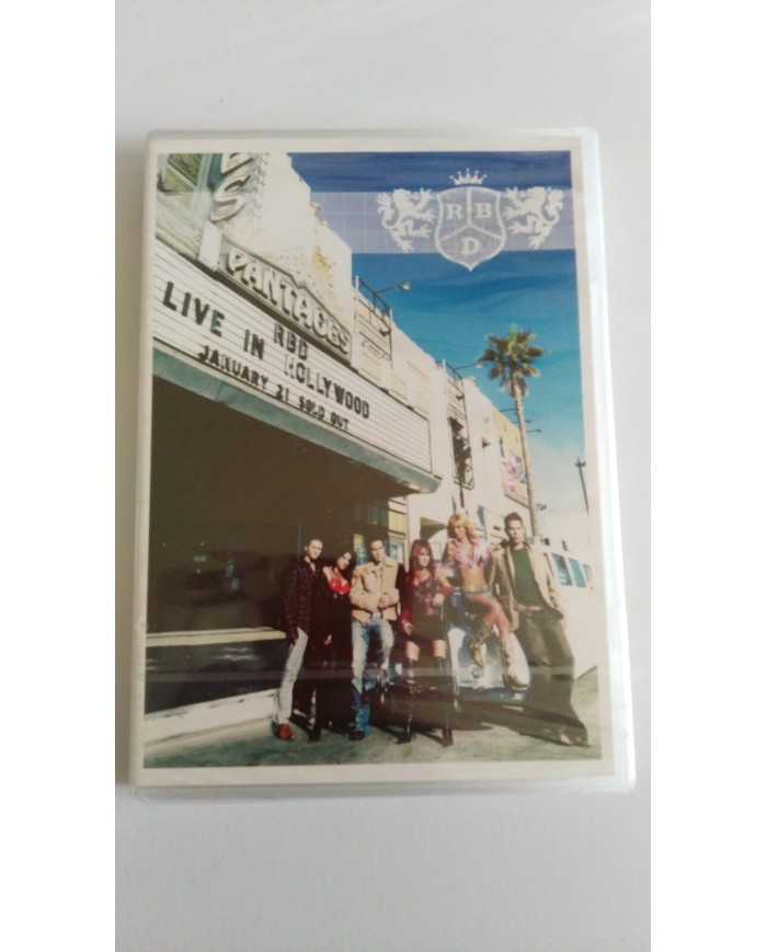 RBD REBELDE WAY LIVE IN HOLLYWOOD DVD 2005 REGION 0 ALL - Nuevo - 3T