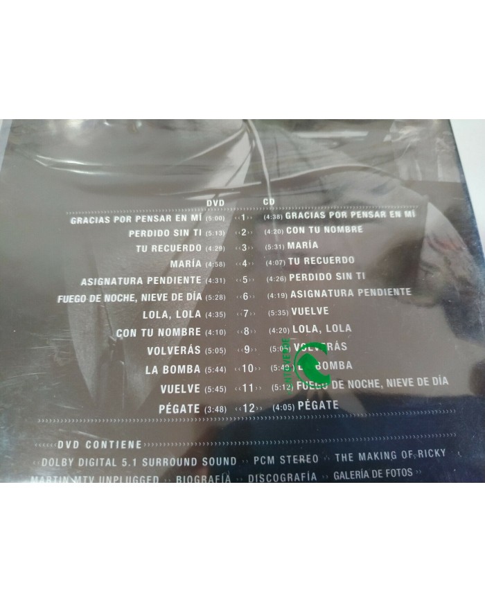 RICKY MARTIN - MTV UNPLUGGED - DVD + CD - 2006 - ALL REGIONS - Nuevo - AM RICKY MARTIN - MTV UNPLUGGED - DVD + CD - 2006 - ALL REGIONS - Nuevo - AM