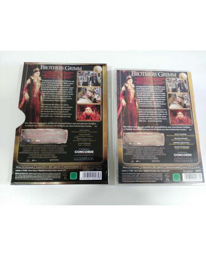 BROTHERS GRIMM DVD STEELBOX ENGLISH DEUTSCH - GERMAN EDITION MATT DAMON - AM